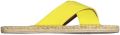Paez Platte sandalen Sandal Crossed W Lemon - Geel