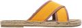 Paez Sandalen Sandálias Crossed W Linen Saffron - Violet