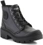 Palladium Hoge Sneakers Pallabase Leather 96905-001-M Black Black - Thumbnail 2
