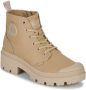 Palladium Pallabase Veterboots bruin Canvas Dames - Thumbnail 3