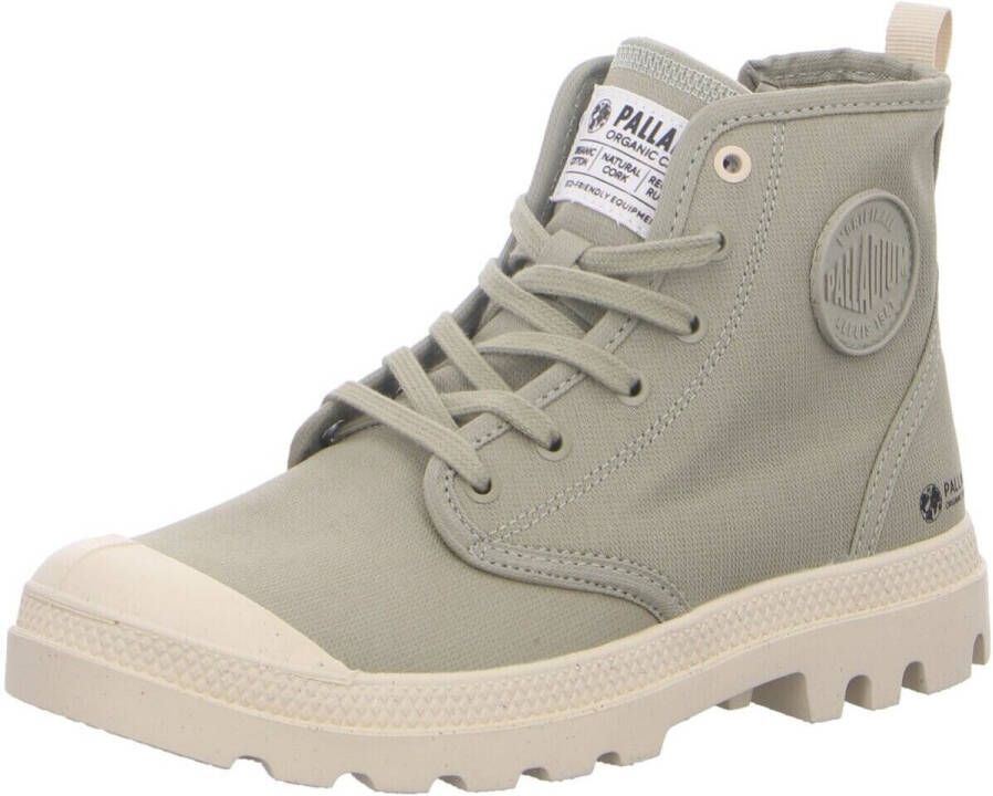 Palladium PAMPA HI ZIP ORGANIC Volwassenen Half-hoge schoenen Groen - Foto 9