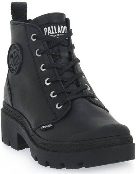 Palladium Hoge Sneakers Pallabase Leather 96905-001-M Black Black - Foto 2