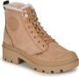 Palladium Nubuck Rits Dameslaarzen Brown Dames - Thumbnail 10