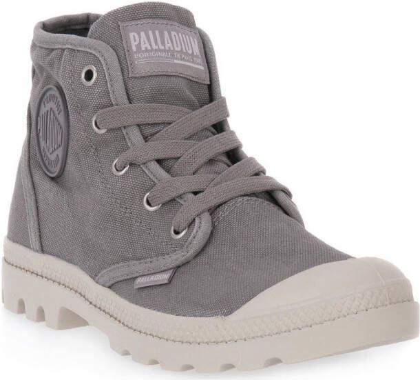 Palladium Womens Pampa Hi Canvas 92352-071-Gray Flannel - Foto 9