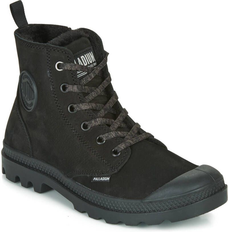 Palladium Veterboots Zwart Imitatieleer 178311 Dames