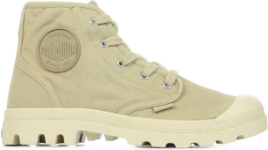 Palladium Womens Pampa Hi Veterboots Laarzen Met Veters Dames Beige - Foto 10