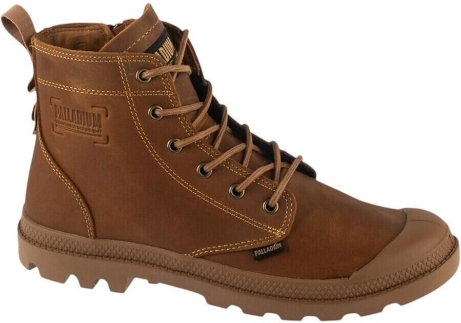 Palladium PAMPA ZIP LTH LEGACY Vrije tijd half-hoog veterschoen sneakers Cognac