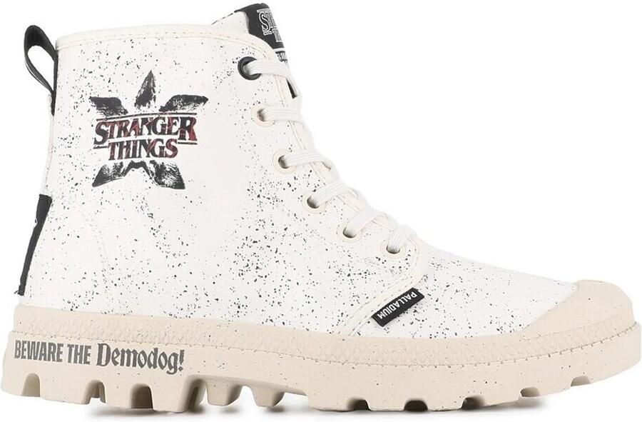 Palladium Veterschoenen STRANGER THINGS X PAMPA DEMODOG Veterlaarzen van canvas met print - Foto 2