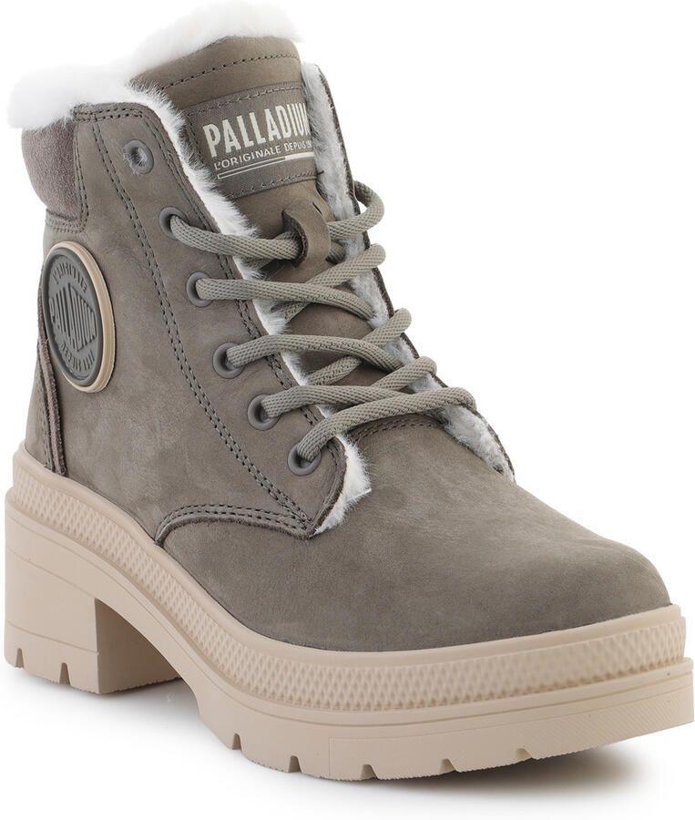 Palladium PALLARISE NBK WL Hoge sneakersVeterbootsDames veterschoenenDames sneakersHalf-hoge schoenen Groen - Foto 8