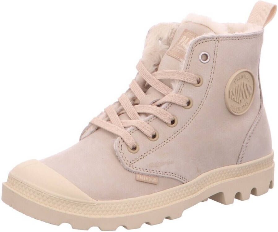 Palladium PAMPA~HIGH~ZIP~WL~~~~~~~~~~~~~ Hoge sneakersVeterlaarzenDames veterschoenenDames sneakersHalf-hoge schoenen Wit beige - Foto 5