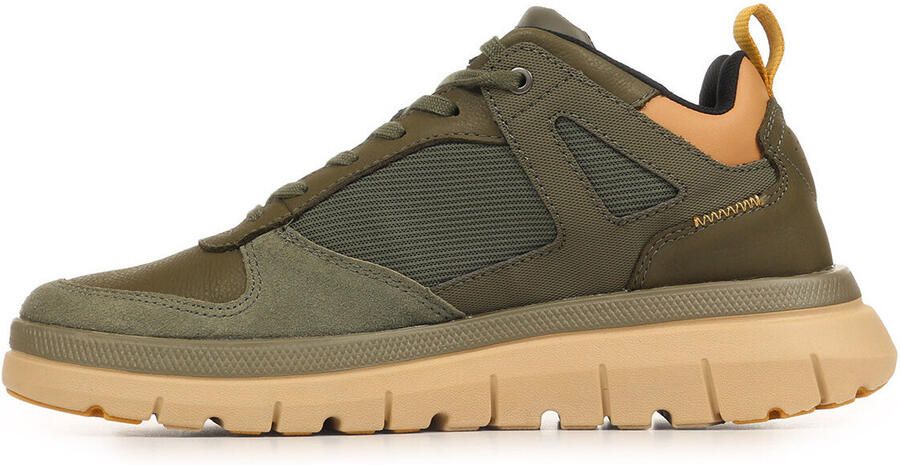 Palladium Pallaflex Low Mix Olive Night Sneakers Olijf Groen Leer Combi Heren Groen - Foto 6
