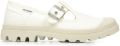 Palladium Dames Pampa Mary-Jane Washed Sneaker 94475-100-M Soft White - Wit