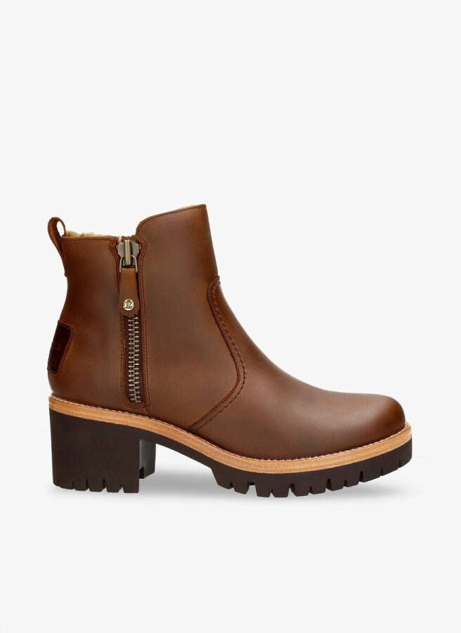 Panama Jack Stijlvolle Bruine Enkellaarzen met Faux Fur Voering Brown Dames - Foto 10