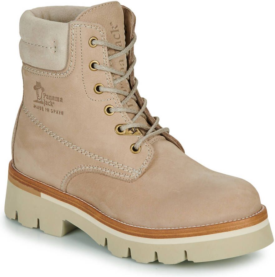 Panama Jack Lua B4 Veterboots Laarzen Met Veters Dames Beige - Foto 4