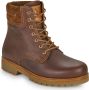Panama Jack Bruine Igloo Winterlaarzen met Echt Leer en Lamswollen Voering Brown Heren - Thumbnail 2