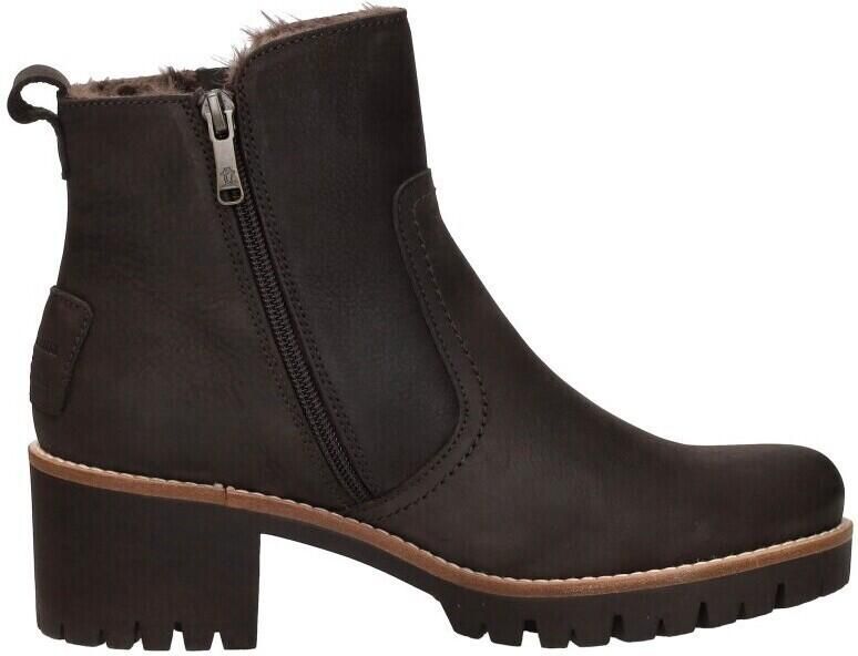 Panama Jack Pauline B19 Bruin Nubuck Dames Enkellaars met Hak en Bont - Foto 7
