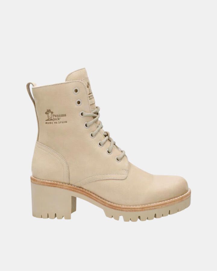 Panama Jack Stijlvolle Veterschoenen met Hakken Beige Dames - Foto 14