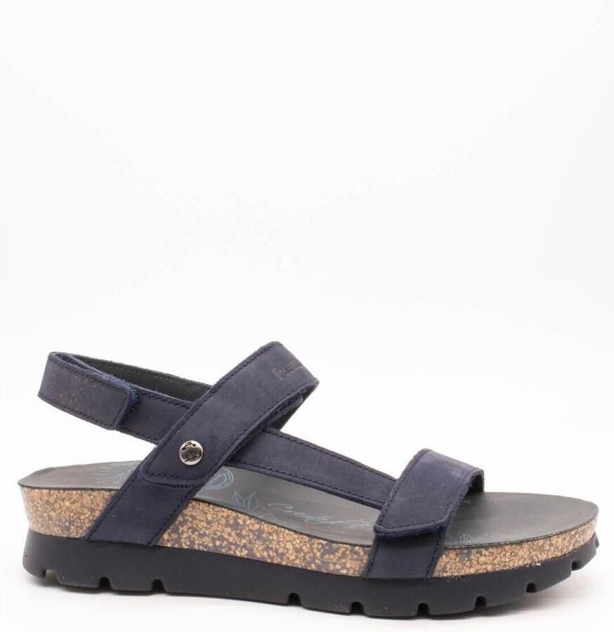 Panama Jack Sandaal Selma Basics B1 Nubuck Marino Navy Blauw - Foto 5