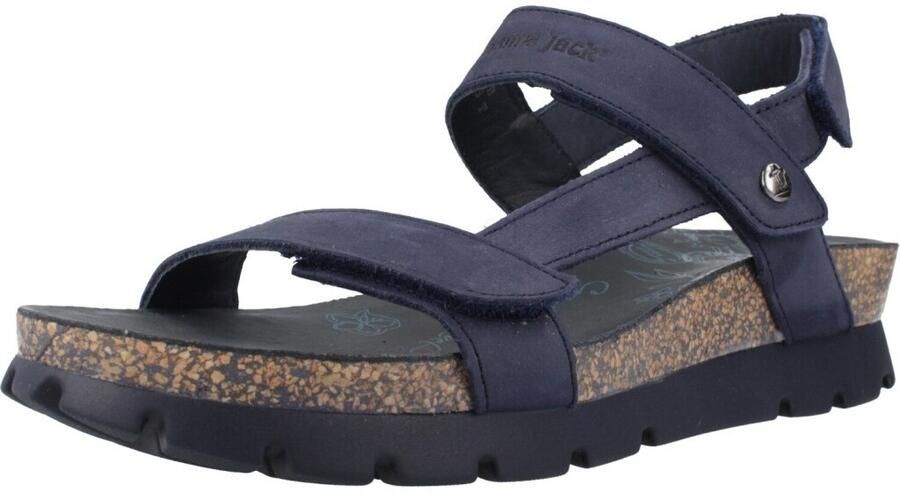 Panama Jack Sandaal Selma Basics B1 Nubuck Marino Navy Blauw - Foto 6
