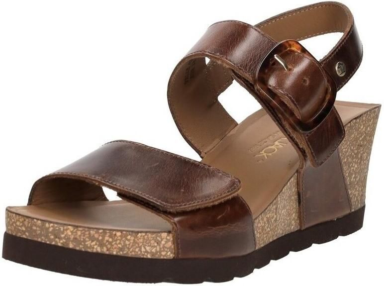 Panama Jack Valle Clay Sandalen Hak Donkerbruin - Foto 9