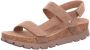 Panama Jack Platte Sandalen met Plakband Gray Dames - Thumbnail 3