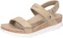 Panama Jack Platte Sandalen met Plakband Green Dames - Thumbnail 4