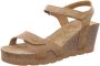 Panama Jack Platform Wedge Sandals Brown Dames - Thumbnail 3