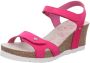 Panama Jack JULIA B58 Fuchsia sandaal op sleehak wijdte G - Thumbnail 2