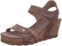 Panama Jack Beige Sleehak Sandalen met Klittenbandsluiting Beige Dames - Thumbnail 5