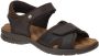 Panama Jack Platte sandalen met plakband Brown Heren - Thumbnail 11
