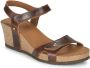 Panama Jack Julia Clay dames sandaal op sleehak Cognac - Thumbnail 6