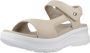 Panama Jack Platte Sandalen met Plakband Beige Dames - Thumbnail 2