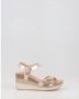Panama Jack Gouden Metallic Sleehak Sandaal voor Vrouwen Multicolor Dames - Thumbnail 3