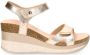 Panama Jack Gouden Metallic Sleehak Sandaal voor Vrouwen Multicolor Dames - Thumbnail 16