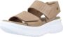 Panama Jack Platte Sandalen met Bandjes Brown Dames - Thumbnail 12