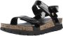 Panama Jack Casual Platte Sandalen met Plakband Black Dames - Thumbnail 16