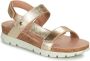 Panama Jack Selma Shine B1 Sandalen goud Leer Dames - Thumbnail 6