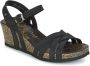 Panama Jack Vera Basics B1 sandalen met sleehak zwart - Thumbnail 4