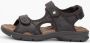 Panama Jack Platte Sandalen met Plakband Brown Heren - Thumbnail 3