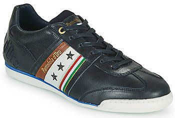 Pantofola d'Oro Imola Romagna Flag Sneakers Heren Leren Veterschoenen Blauw