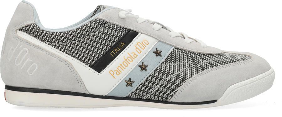 Pantofola d'Oro Vasto leren sneakers grijs blauw - Foto 4