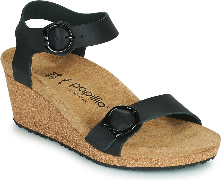 BirkenstockPapillio Birkenstock Papillio Soley ring Bucke zwart smal