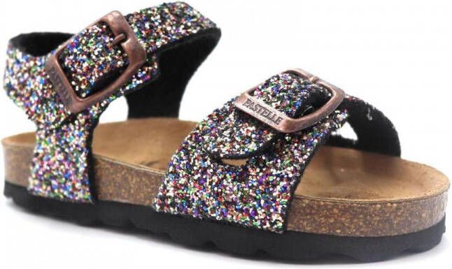 Pastelle Platte sandalen Salome
