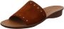 Paul Green Bruine Instap Sandalen Brown Dames - Thumbnail 3