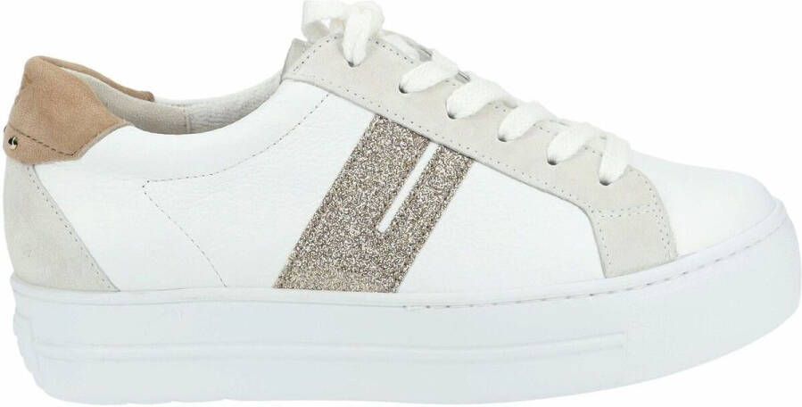 PAUL GREEN Lage Sneakers Dames 5330 Maat: 37 Materiaal: Leer Kleur: Wit - Foto 4