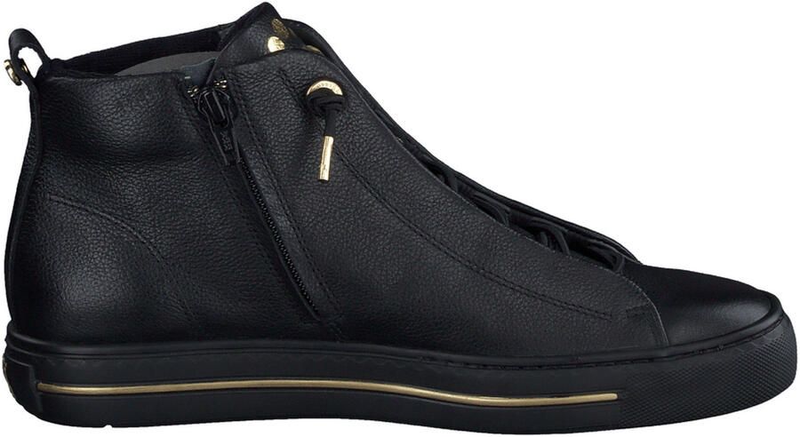 PAUL GREEN Hoge Sneakers Dames 5283 5 Leer Zwart