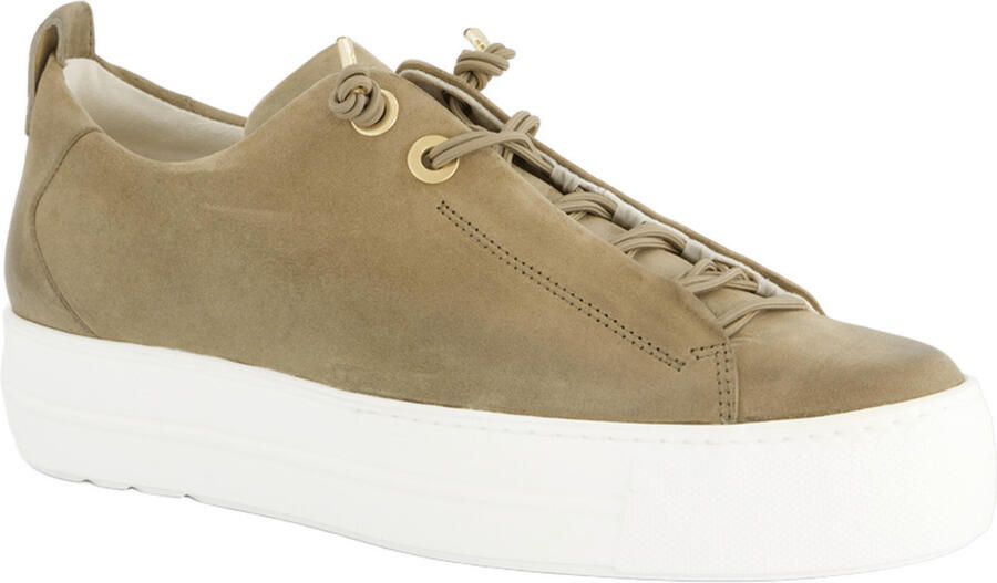 Paul Green Sneakers laag 'Mastercalf' olijfgroen