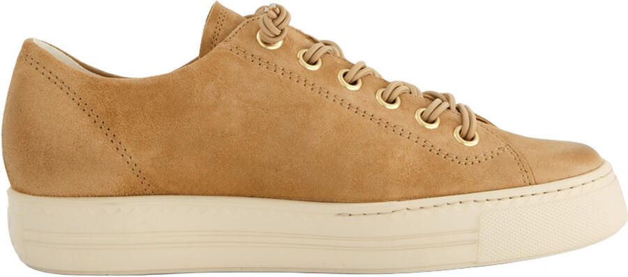 Paul Green 4081 Lage sneakers Dames sneakers Cognac