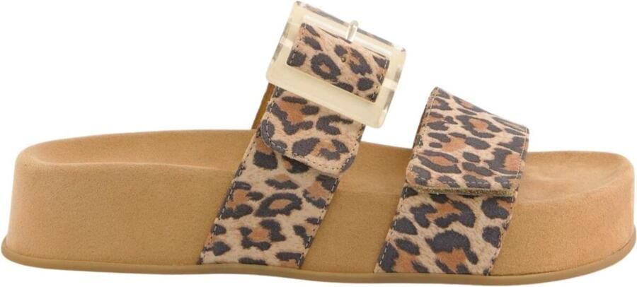 Paul Green Leopardstijl Dames Slippers - Foto 2