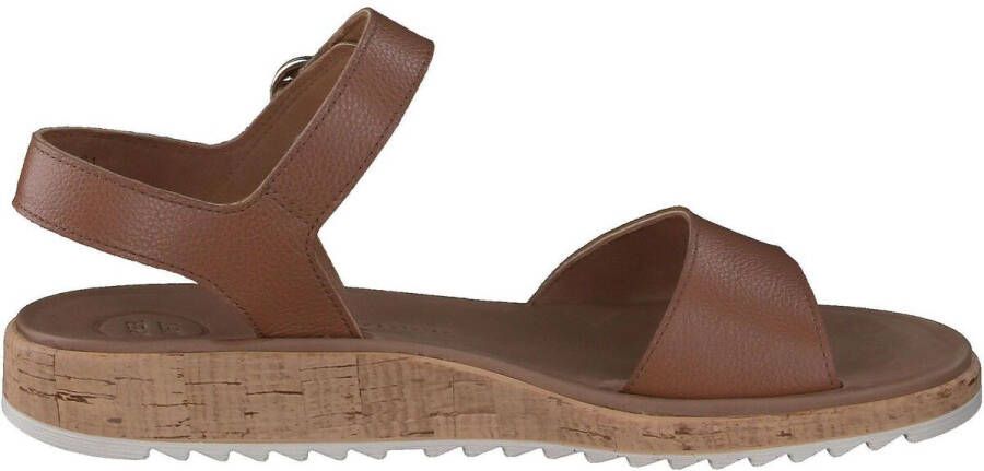 Paul Green 7134~~~~~~~~~~~~~~~~~~~~~~~~~~ Platte sandalenDames Sandalen Cognac - Foto 2